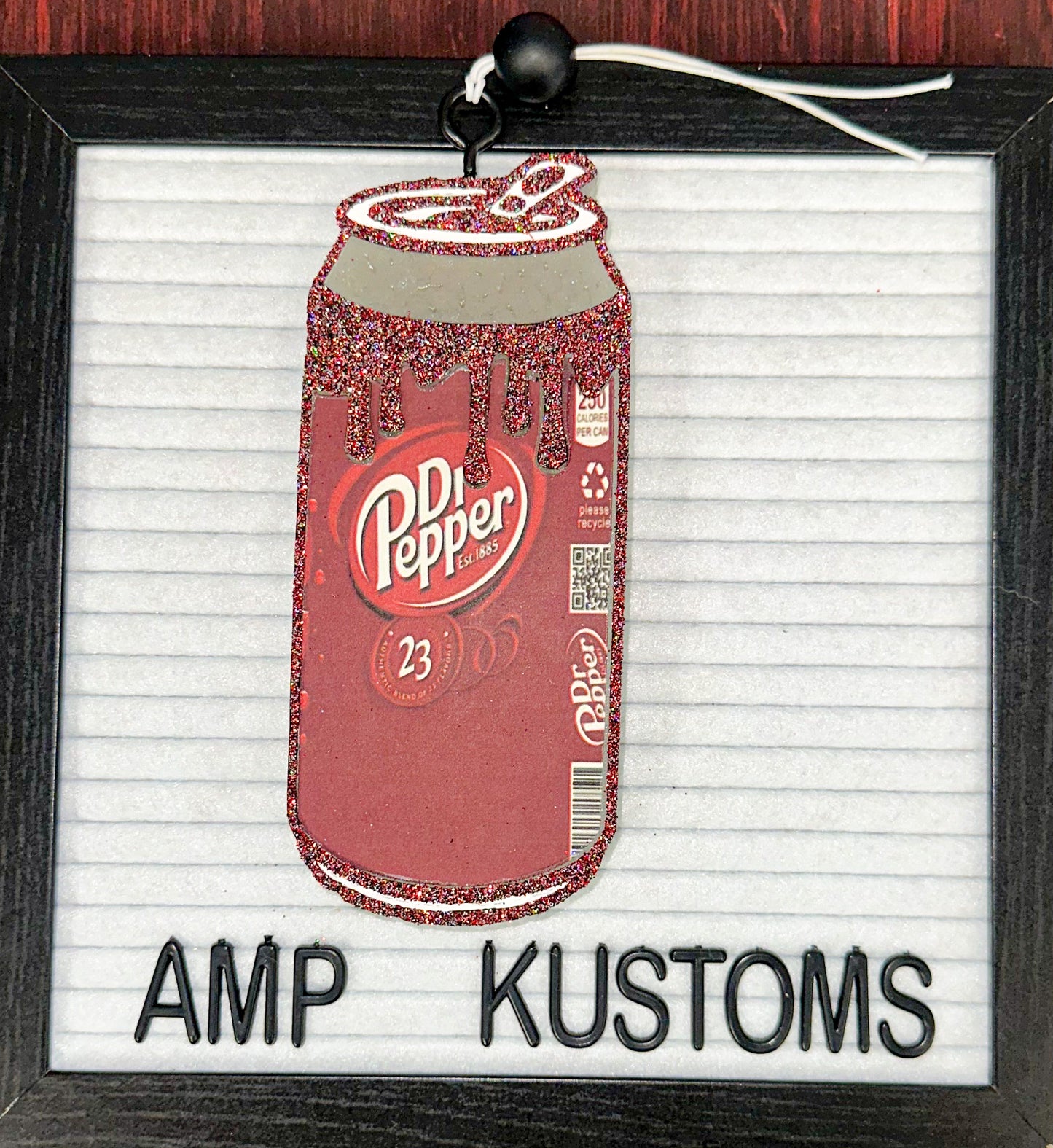 Dr. Pepper Can Shaped Car Freshie
