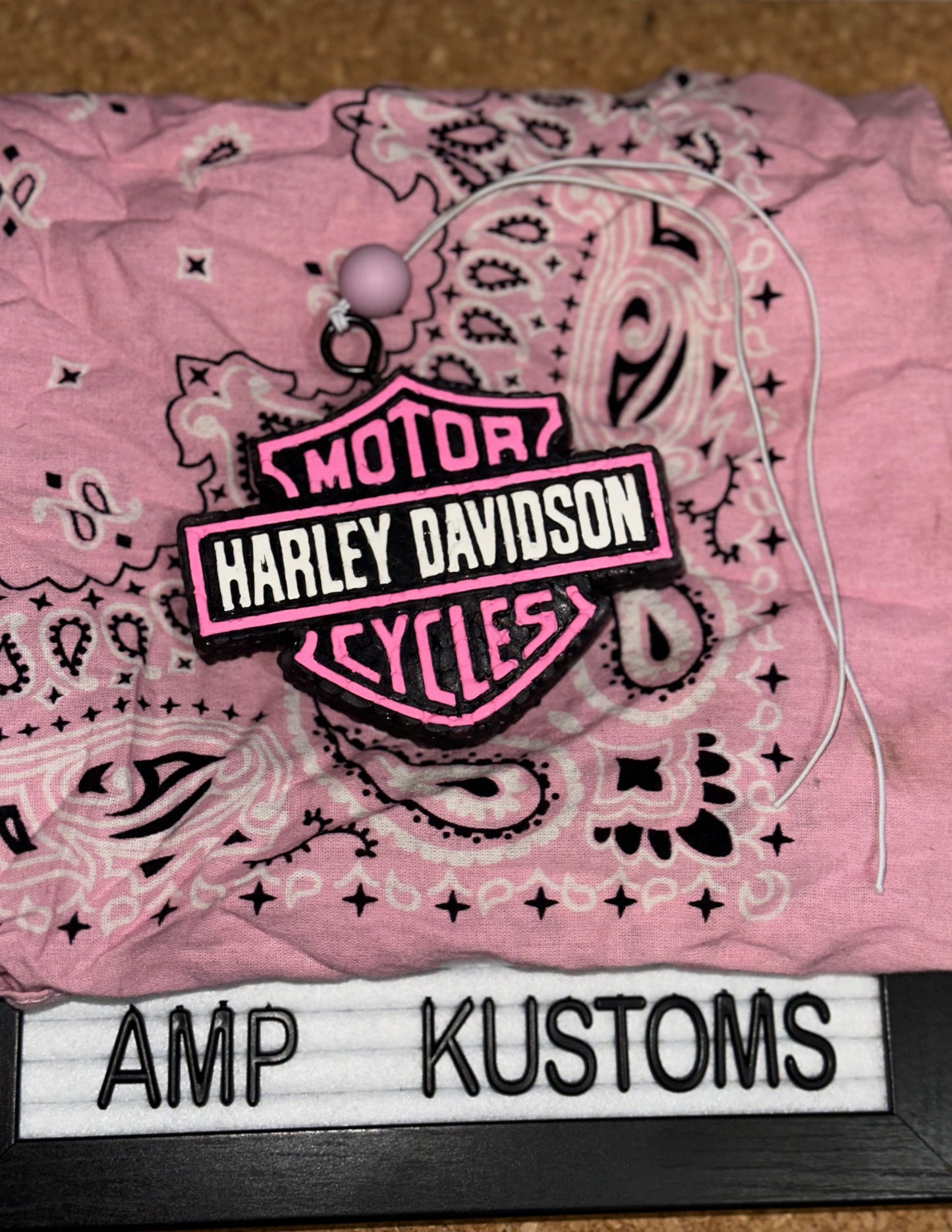 Harley Davidson Pink Logo Car Freshie