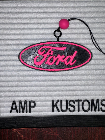 Ford Pink Emblem Car Freshie