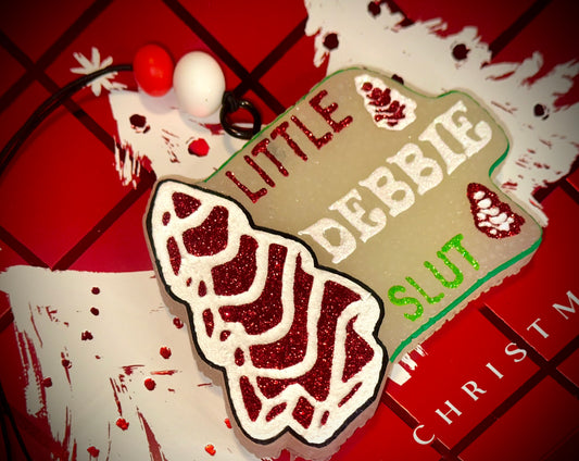 Little Debbie Slut Christmas Edition Car Freshie SEASONAL**