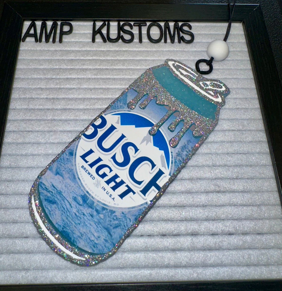 Busch Light Inspired Can Shaped Car Freshie