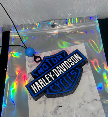Harley Davidson Blue Car Freshie
