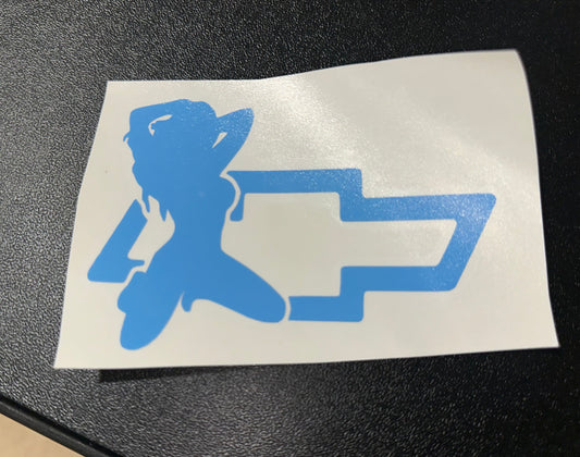 Chevy Pinup Decal