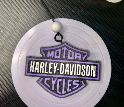 Purple Harley Davidson Logo Car Freshie