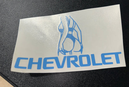 Cheeky Chevrolet Decal