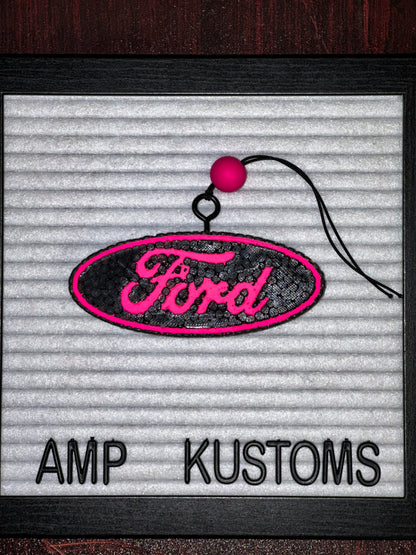 Ford Pink Emblem Car Freshie
