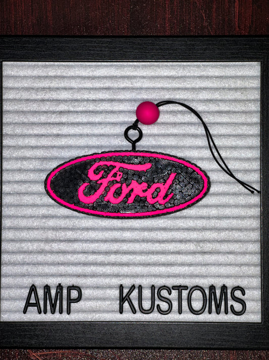Ford Pink Emblem Car Freshie