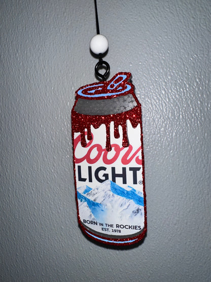 Coors Light Red Can Shaped Car Freshie