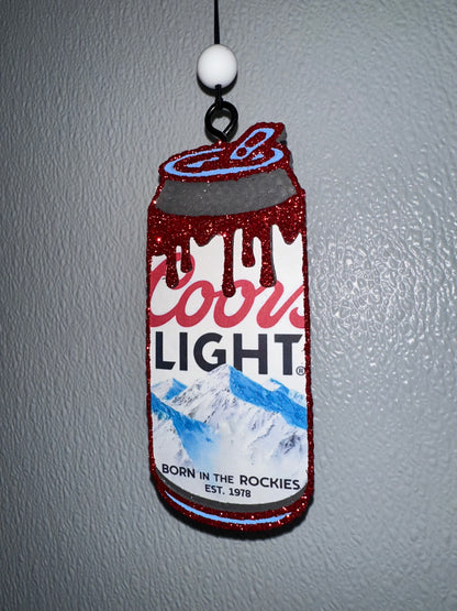Coors Light Red Can Shaped Car Freshie