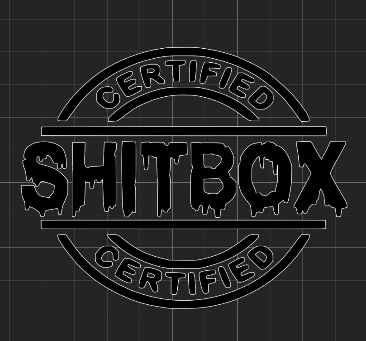 Certified Shi*box Decal