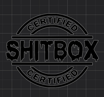 Certified Shi*box Decal