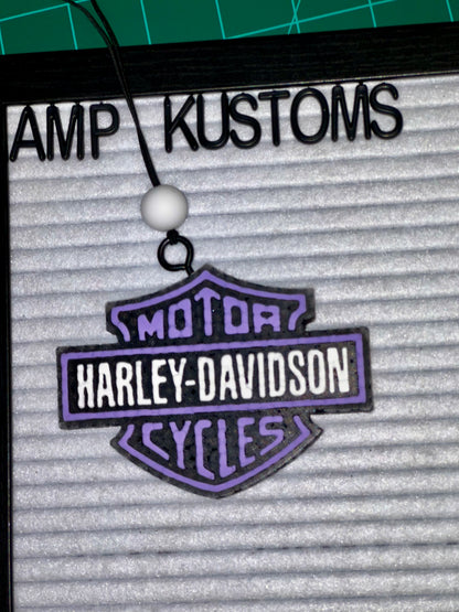 Purple Harley Davidson Logo Car Freshie