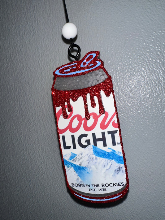 Coors Light Red Can Shaped Car Freshie