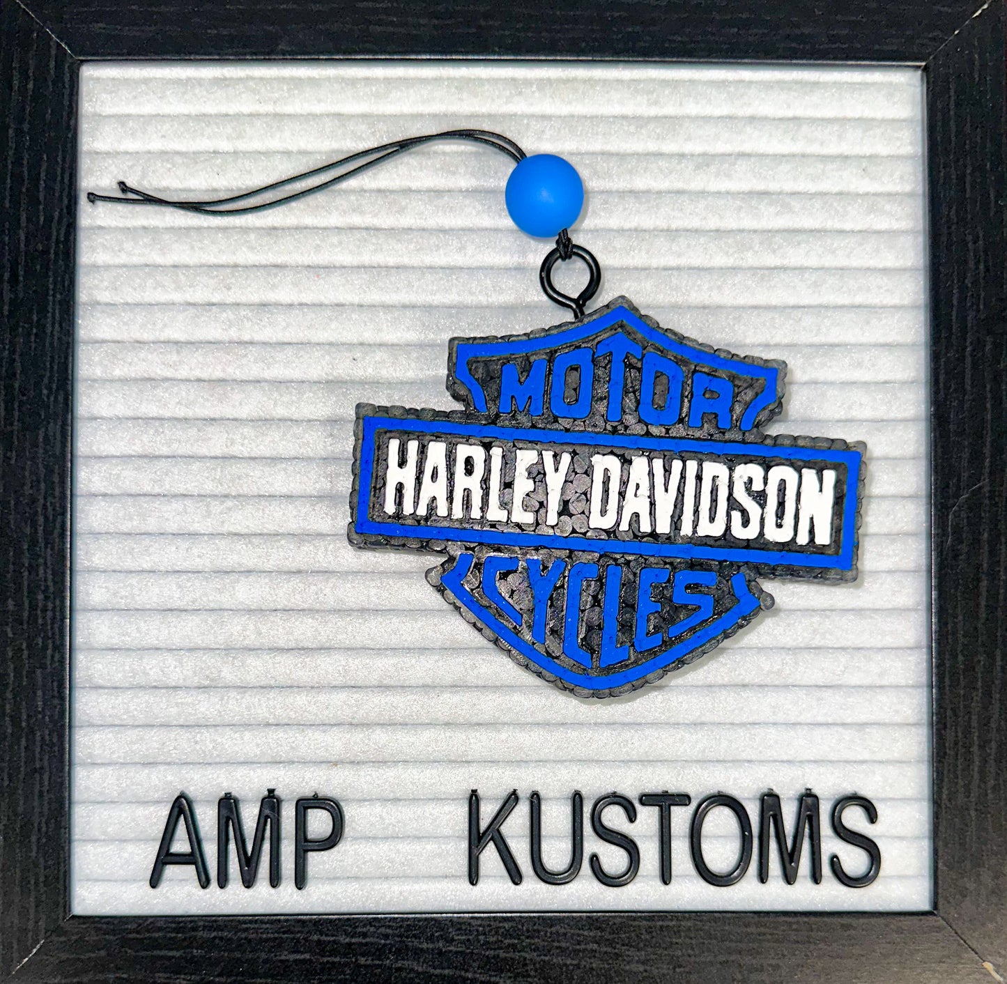 Harley Davidson Blue Car Freshie