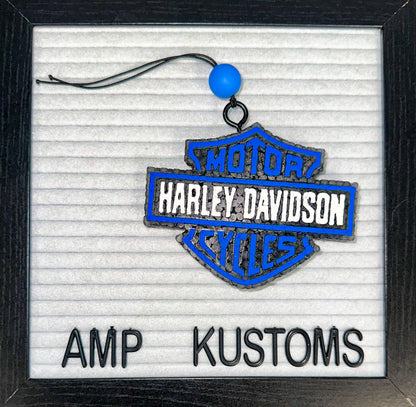 Harley Davidson Blue Car Freshie