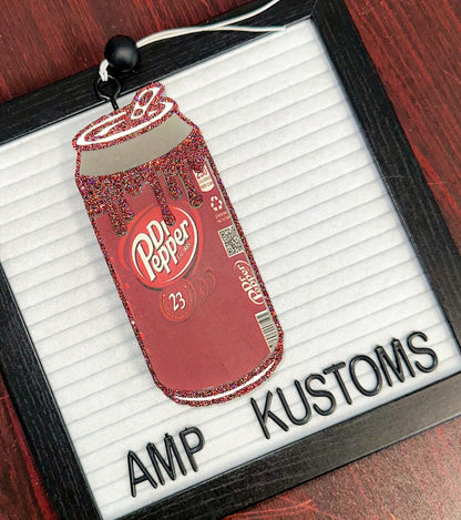 Dr. Pepper Can Shaped Car Freshie