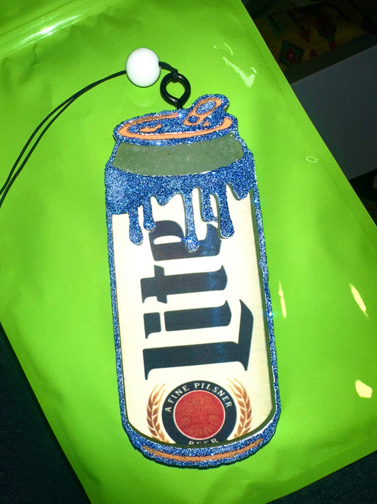 Miller Lite Can Shaped Car Freshie