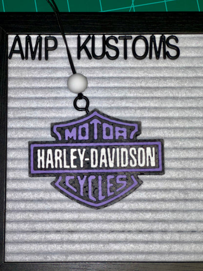 Purple Harley Davidson Logo Car Freshie