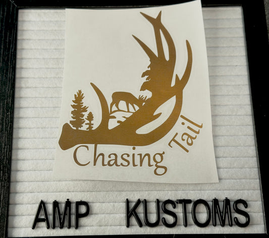 Chasing Tail Hunting Decal