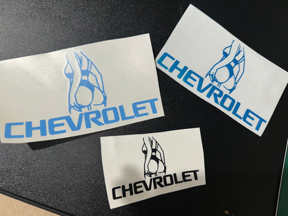 Cheeky Chevrolet Decal