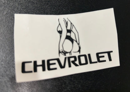 Cheeky Chevrolet Decal