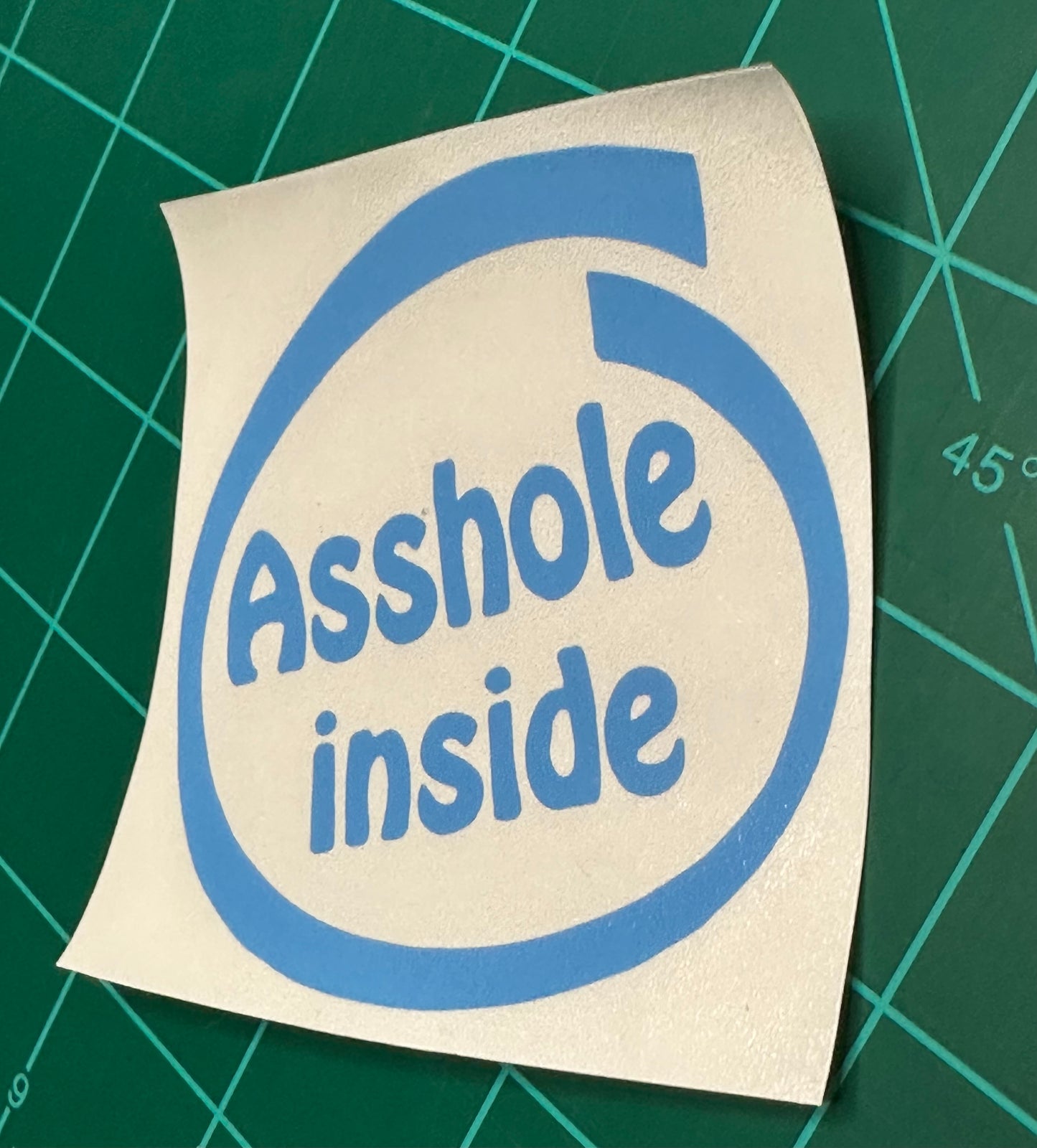 “Asshole Inside” Decal
