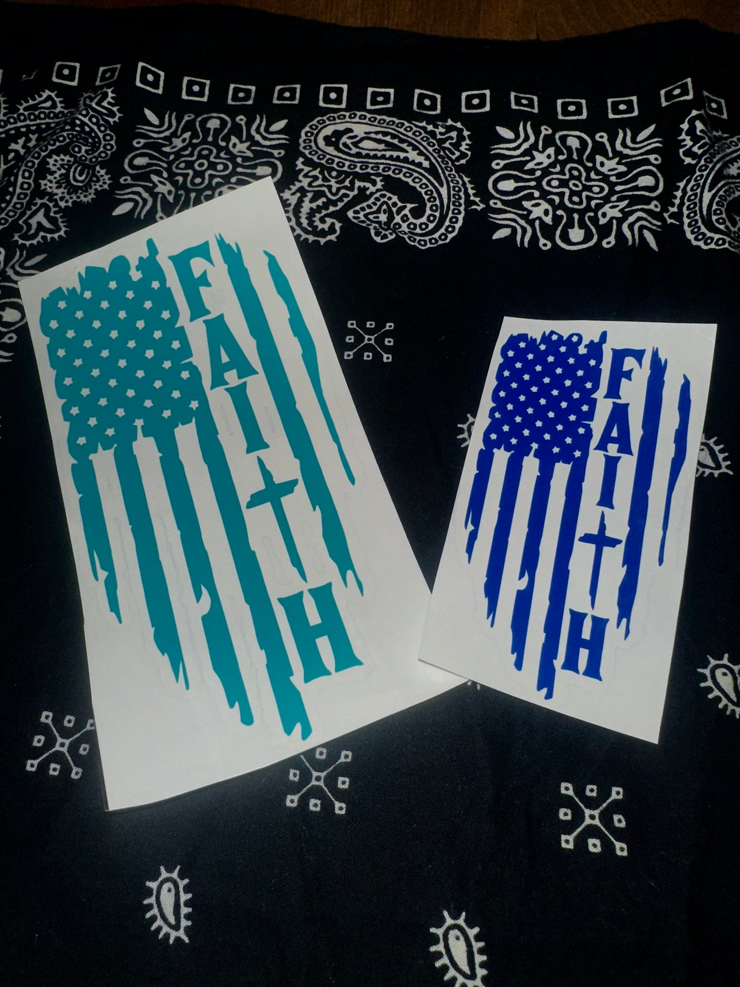 Faith Flag Decal