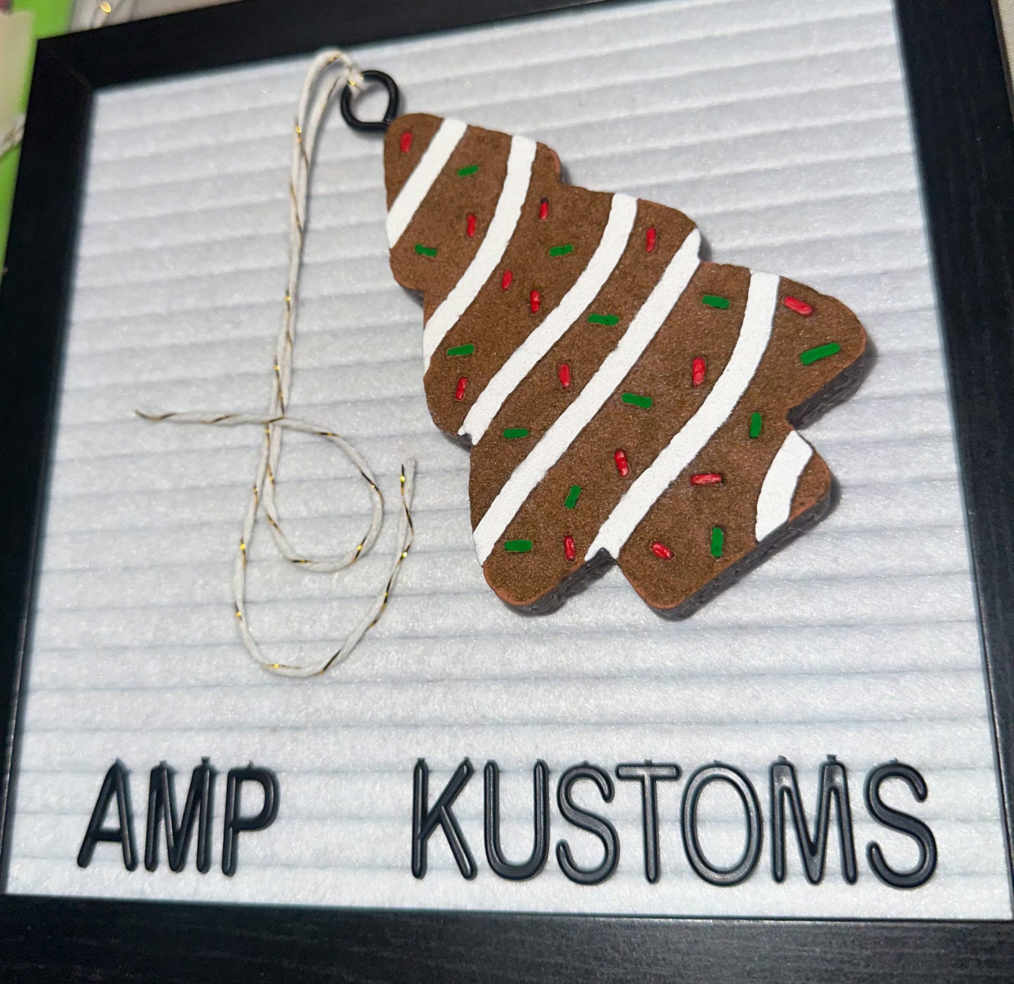 Chocolate Christmas Tree Snack Cake Car Freshie SEASONAL**