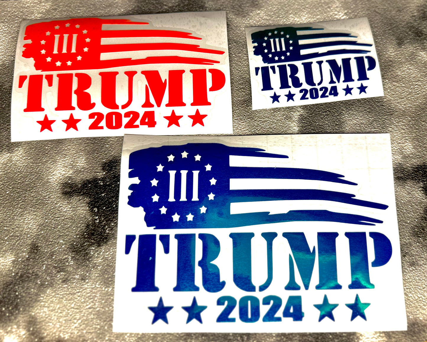 Trump 2024 Flag Decal